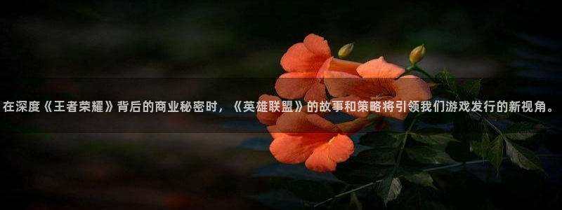 pp电子官网平台招商qq：在深度《王者荣耀》背后的商业秘密时，《英雄联盟》的故事和策略将引领我们游戏发行的新视角。
